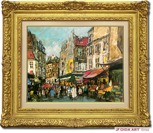 山口 草四郎氏 作「パリーの少女」油絵15号