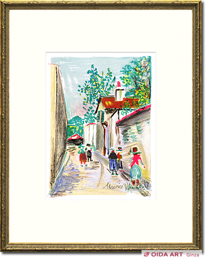 絵画モーリスユトリロ『モンマルトルの芸術家村 6』その①