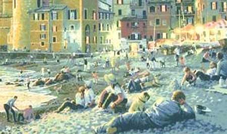 笹倉鉄平 浜辺の日曜日 | 絵画など美術品の販売と買取 | 東京・銀座