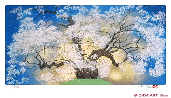 中島千波 醍醐の桜 | 絵画など美術品の販売と買取 | 東京・銀座 おいだ美術