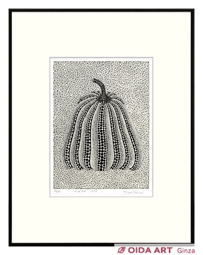 かぼちゃ 油絵 草間弥生風 模写作品 F6 手描き 専用 かぼちゃ 油絵