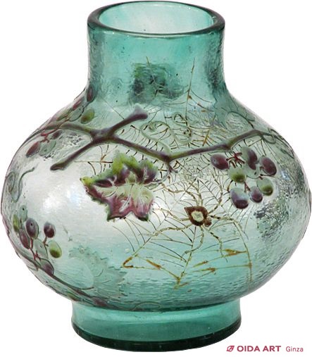 エミール・ガレ 初期作品 クロスモチーフ ガラス工芸品 アンティーク