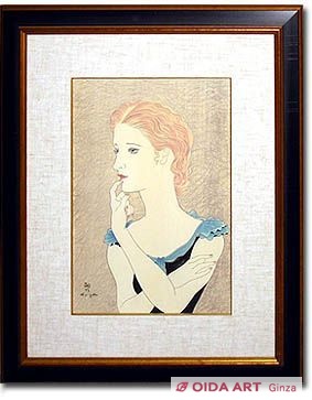 藤田嗣治 パリジェンヌ（1） | 絵画など美術品の販売と買取 | 東京