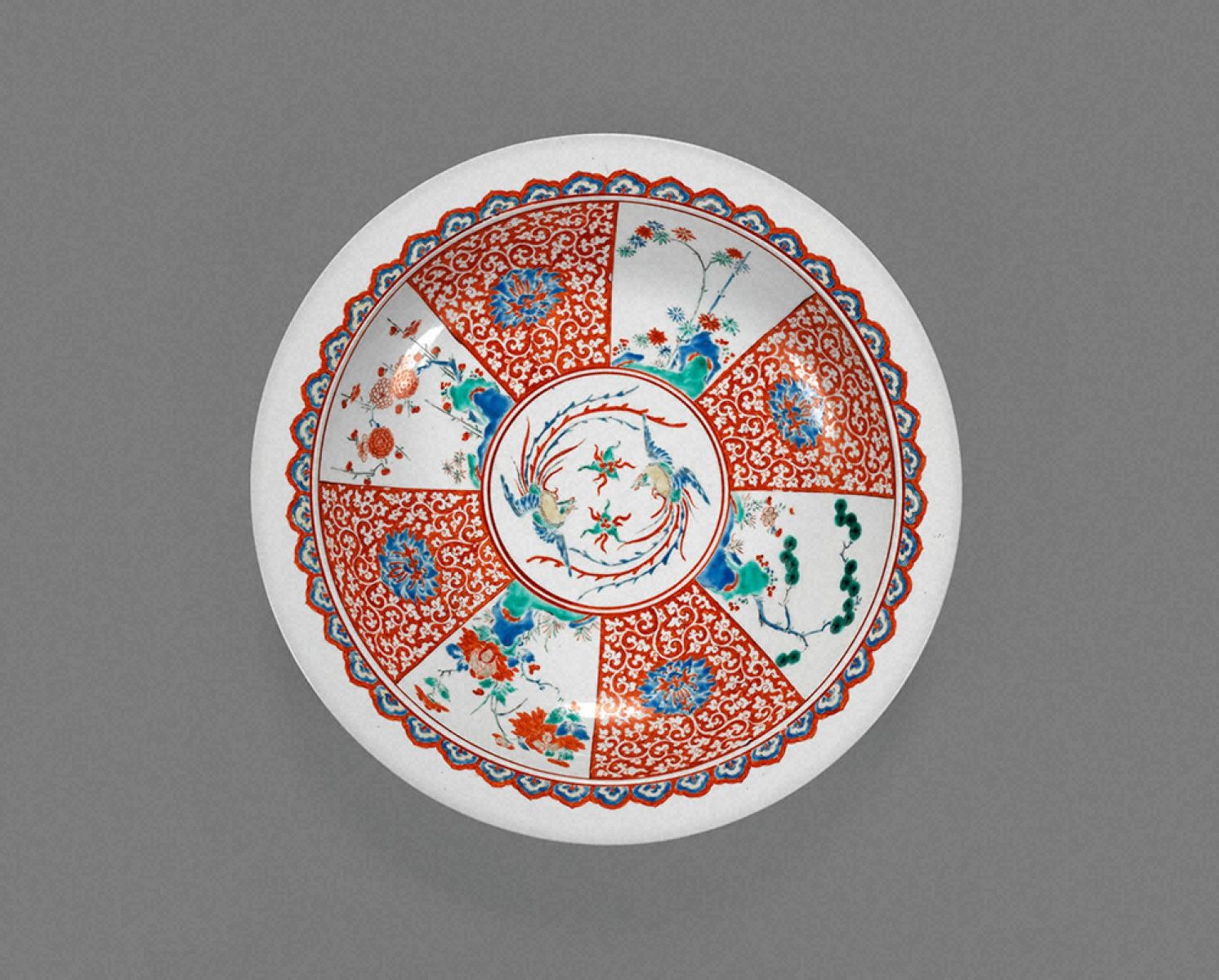 中国美術 古玩 粉彩詩文竹紋樣皿 琺瑯彩梅樹文皿 文化遺産オンライン