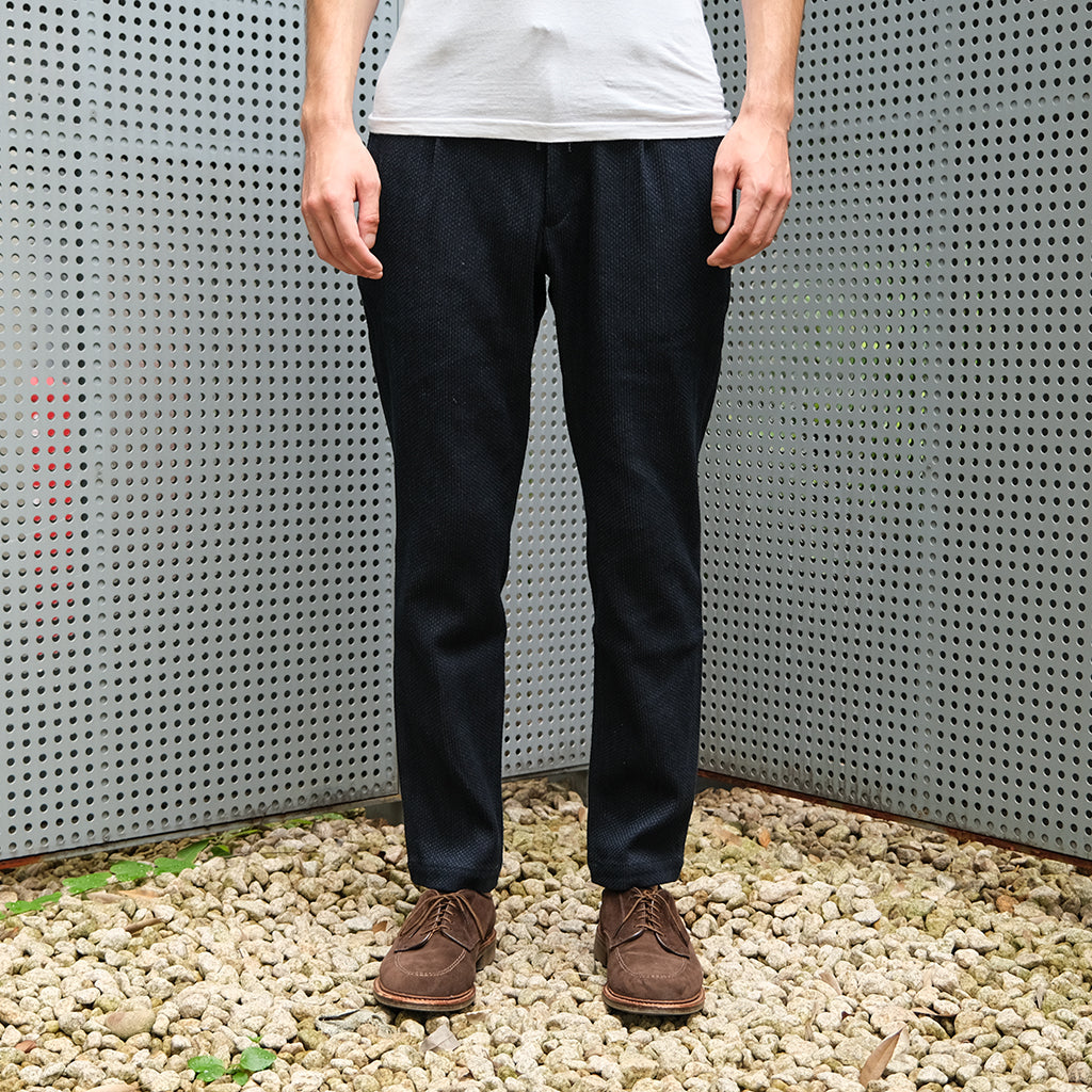 Japan Blue Indigo Sashiko Easy Pants - Okayama Denim