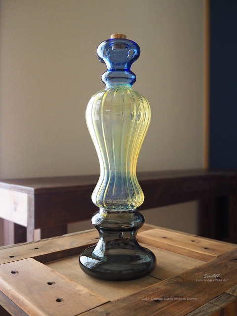 専用 スワールパターンのガラス製品 センドアップ お香立て SENDUP お