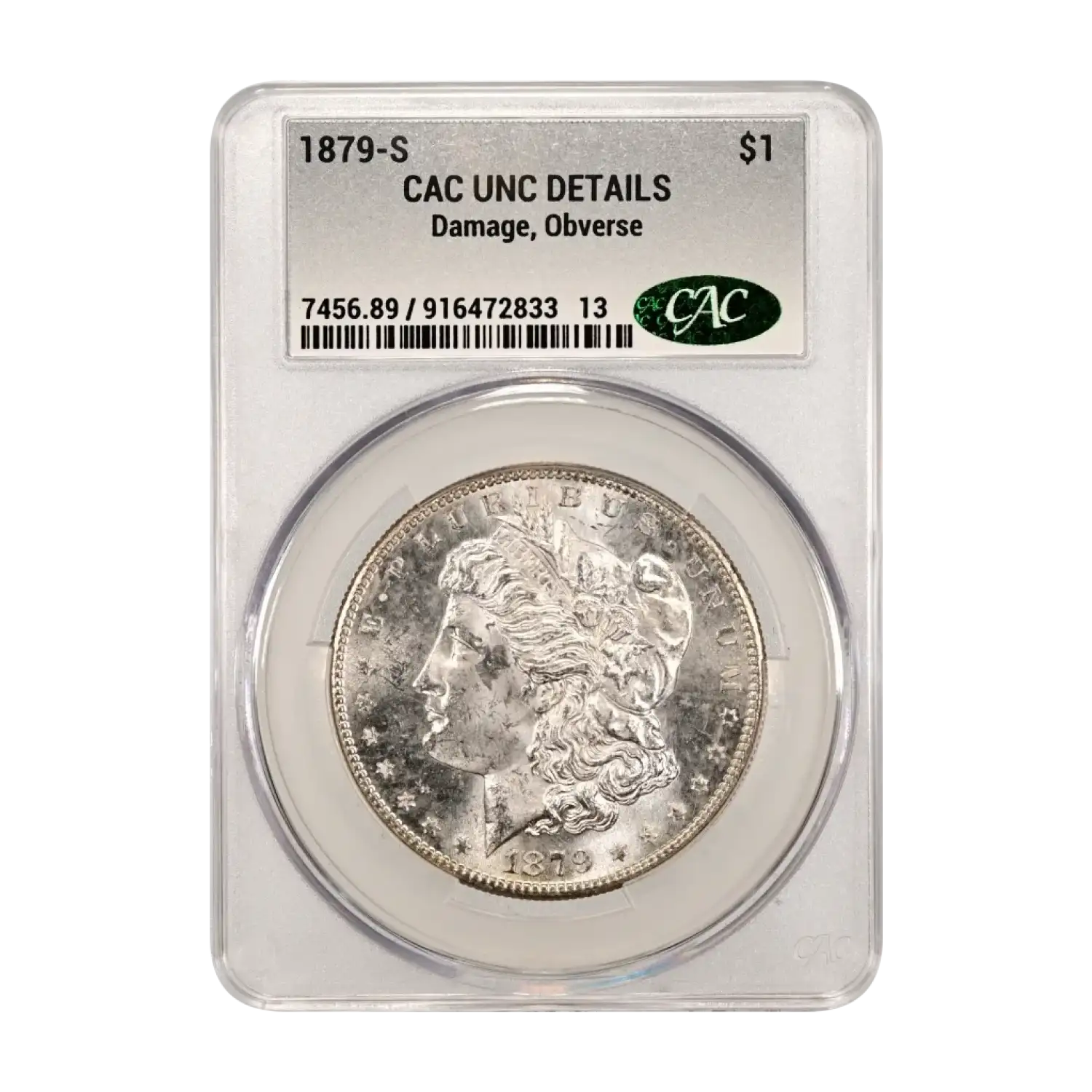 1879-S Morgan Silver Dollar CACG UNC Details CAC - Old Pueblo Coin