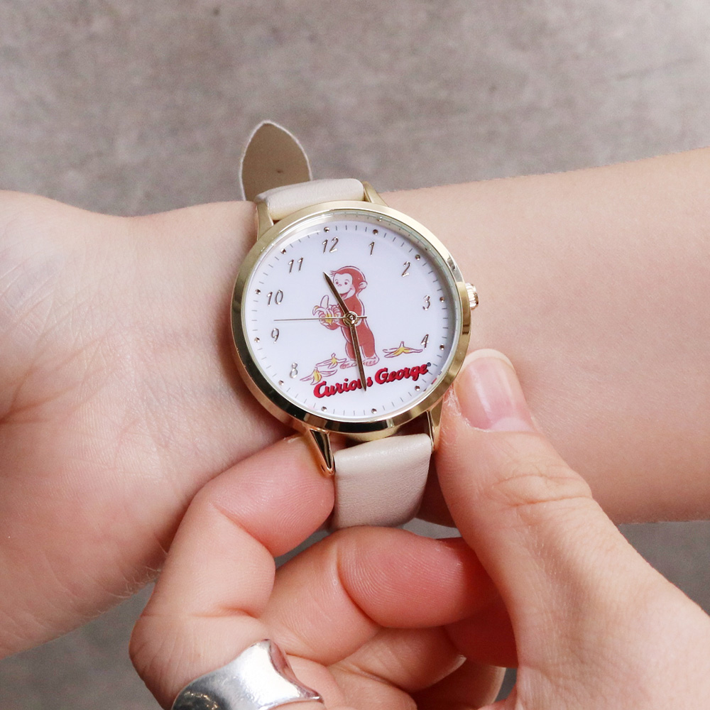 おさるのジョージ ベーシックレザーウォッチG - おさるのジョージ公式