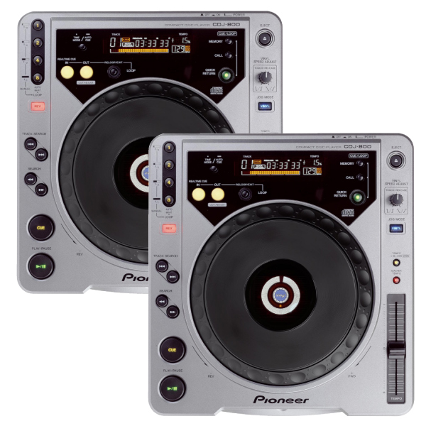 Pioneer パイオニアCDJ-800MK2 2台セット 専用ハードケース付き