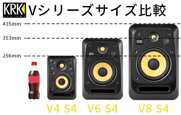 KRK V4S4ホワイト モニタースピーカー ペア KRK V4 パワード モニター