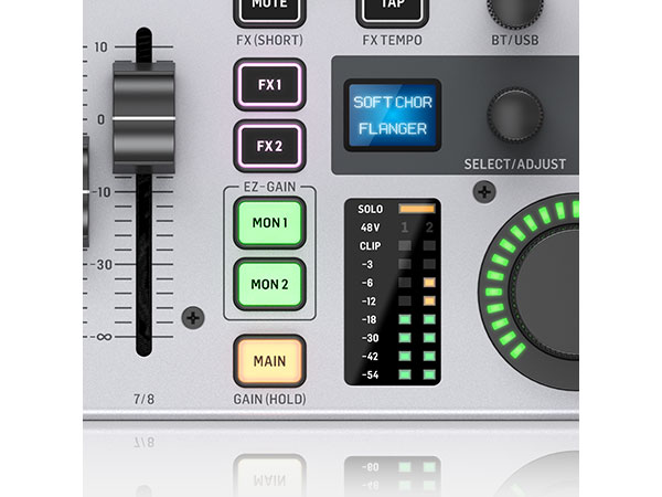 BEHRINGERのオーディオインターフェイスにもなるコンパクトデジタルPA
