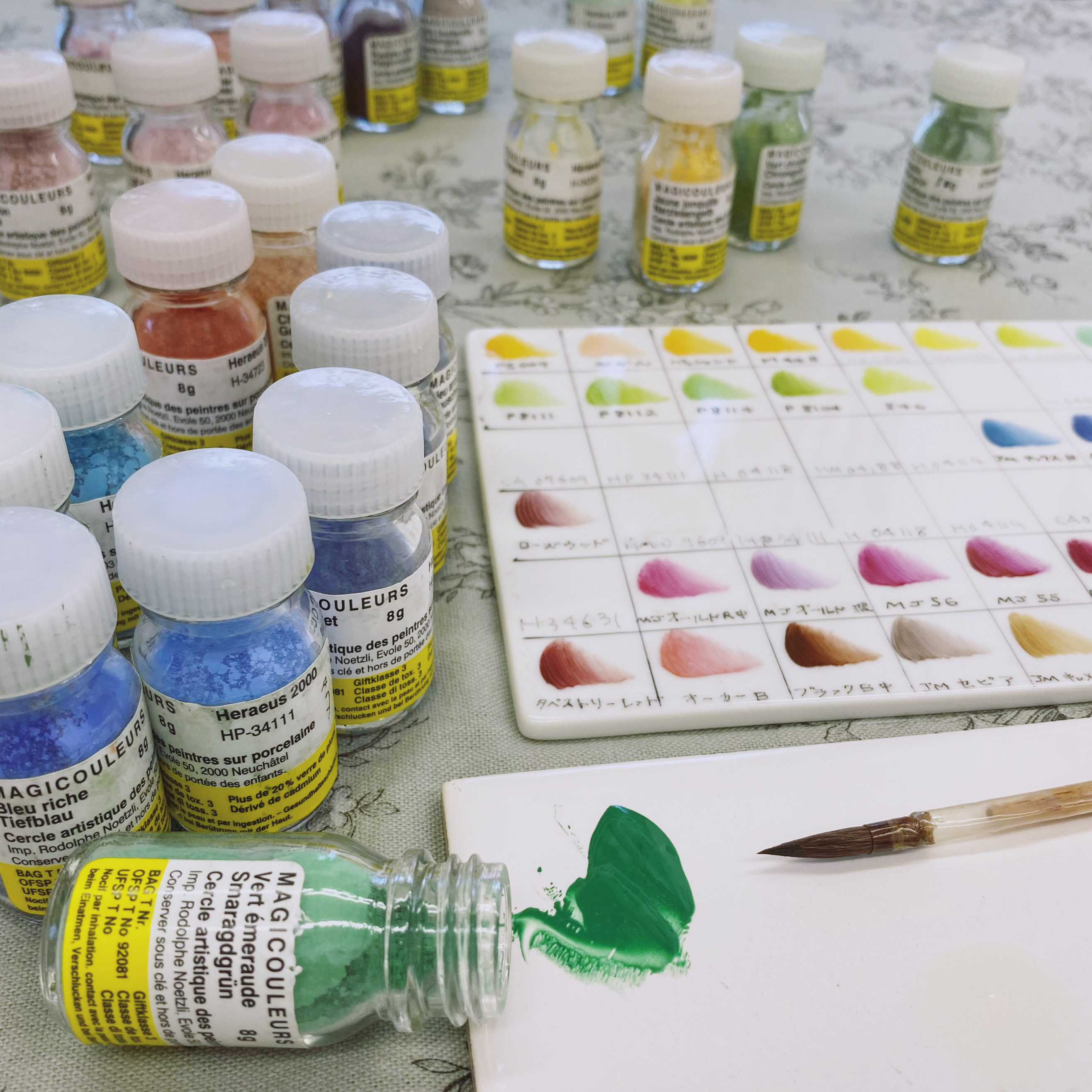 金液 マット金 金彩 チャイナペイント ポーセリンペインティング 金液