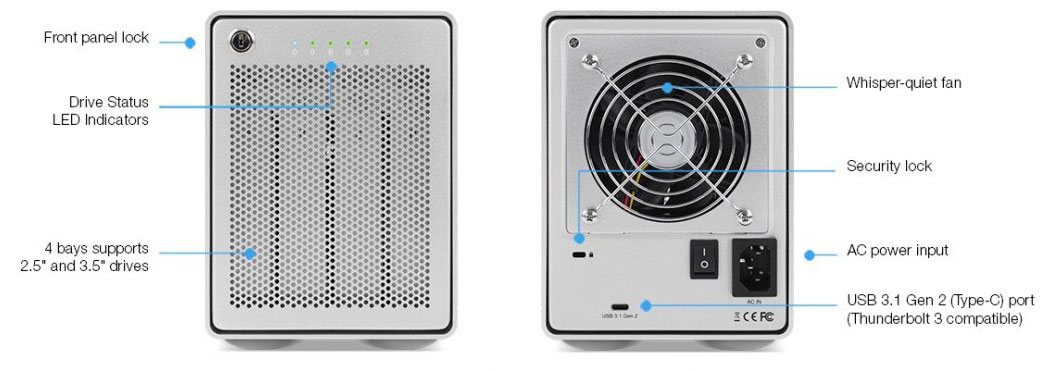 OWC Mercury Elite Pro Quad Four-Bay Storage Enclosure | OWC Asia