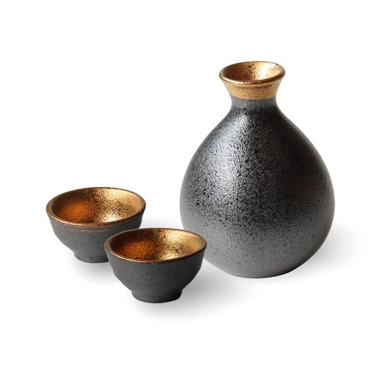 ジャパンゴールド SAKEセット ブラック/ゴールド(ブラック/ゴールド