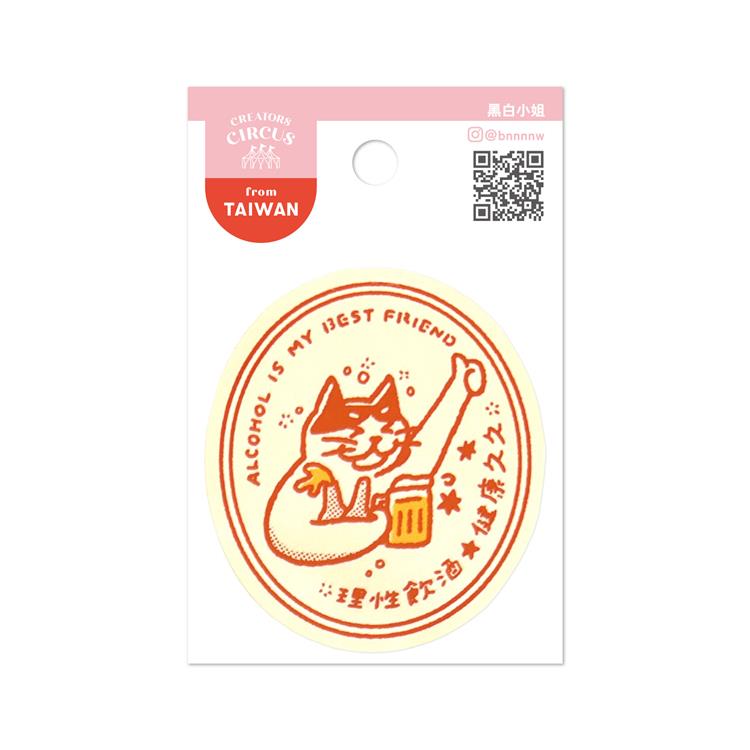 クリエイターズサーカス ステッカー 黑白小姐 シップスローワー(Sip