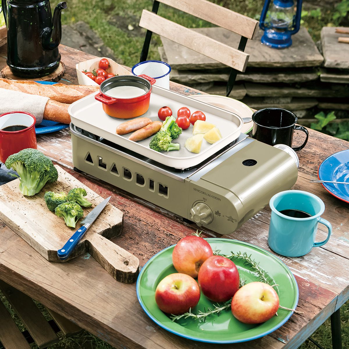 LOGOS×SENGOKU ALADDIN ポータブル ガス ホットプレート プチパン