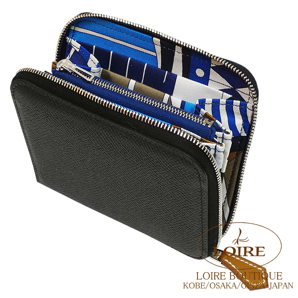 エルメス プティアッシュ シルク ピンブローチ バッジ ブルー ブラック エルメス Petit h (プティ・アッシュ) バッグチャーム 花飾り スカーフ