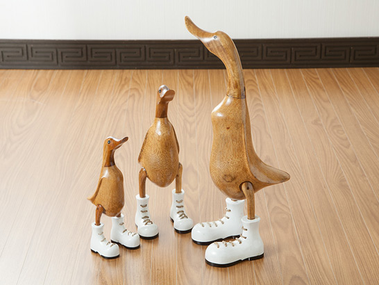 ベベママ あひるの木製オブジェ [5色展開]【duck-m】 /アジアン雑貨