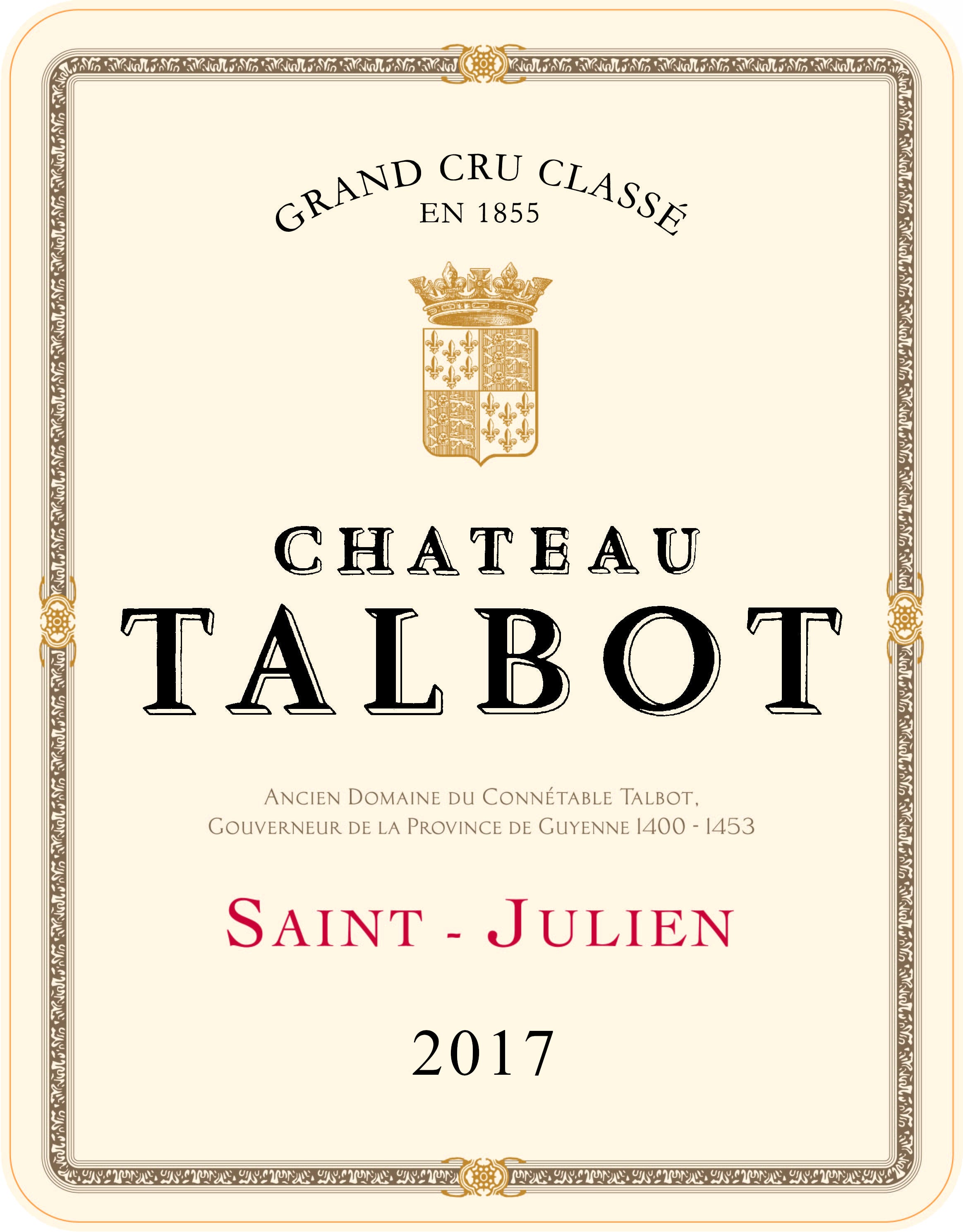 Château Talbot 2017 | Laguna Cellar - Bordeaux & Beyond