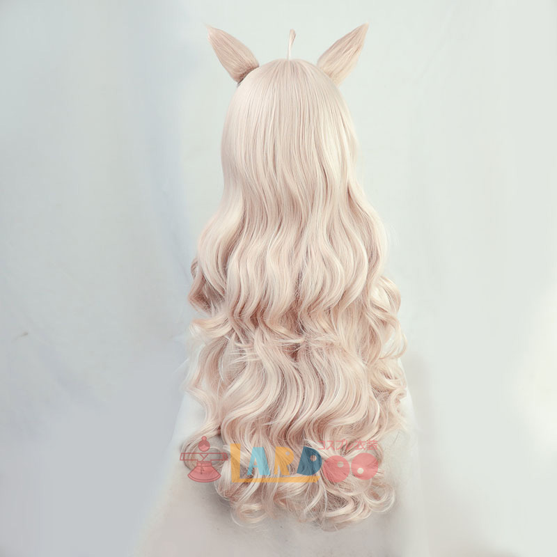 ウマ娘 プリティーダービー ビワハヤヒデ コスプレウィッグ 耳付き