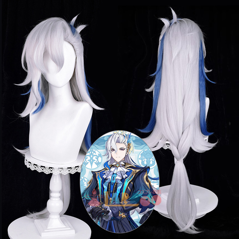 原神 Genshin げんしん ヌヴィレット-Neuvillette コスプレウィッグ