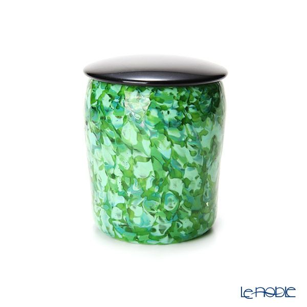 津軽びいどろ 花器（新緑）大川薫工房 津軽びいどろ 花器（新緑）大川