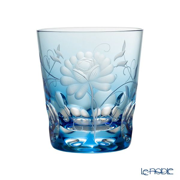 アンティーク 青と透明のガラスアート2点セット アンティーク 青と透明