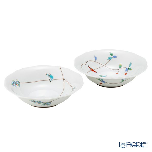 香蘭社 小鳥の詩 中鉢 14.5cm ペア 1016-2GRKK5 | ブランド洋食器専門