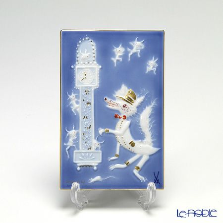 マイセン MEISSEN 青のメルヘンシリーズ 魔法の食卓 陶板画 マイセン