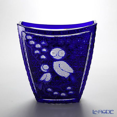 RU-5232 マイセン クリスタル フクロウ彫刻 大花瓶 約25㎝ 2025年最新