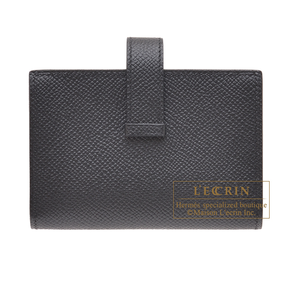 エルメス ベアンカードケース ブラック ヴォーエプソン シルバー金具