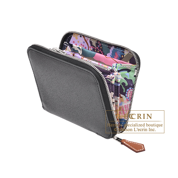 エルメス アザップ シルクイン コンパクト ブラック/ カシス ヴォー