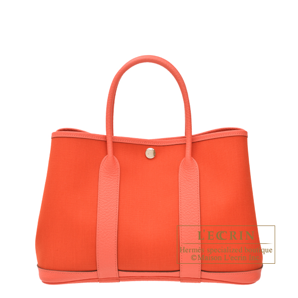 エルメス ガーデンパーティ30/TPM カプシーヌ/ローズテキサス トワル