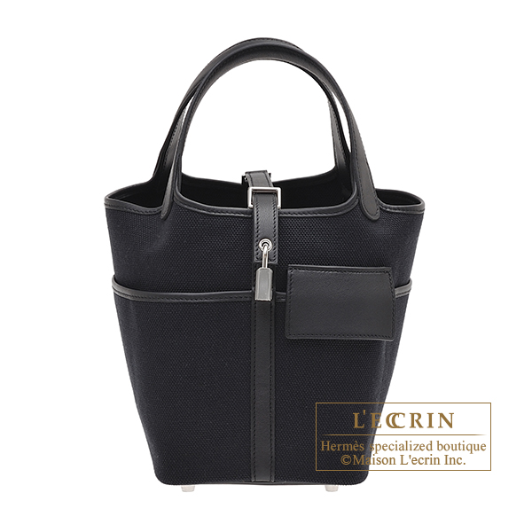 エルメス ピコタンロックカーゴ18/PM ブラック キャンバス/スイフト