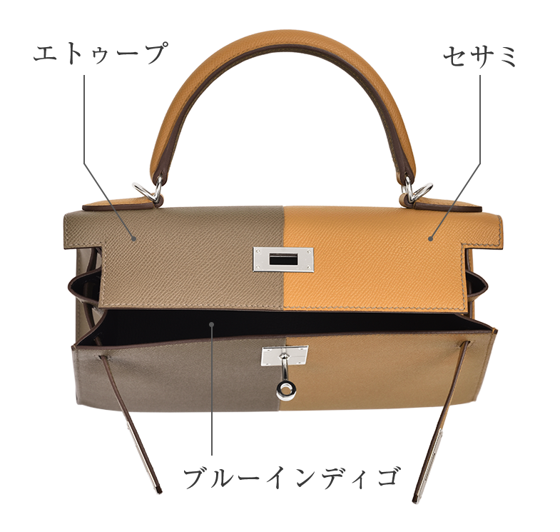 HERMES オレンジ box ケリー バーキン 34.5✖️34.5✖️14 HERMES