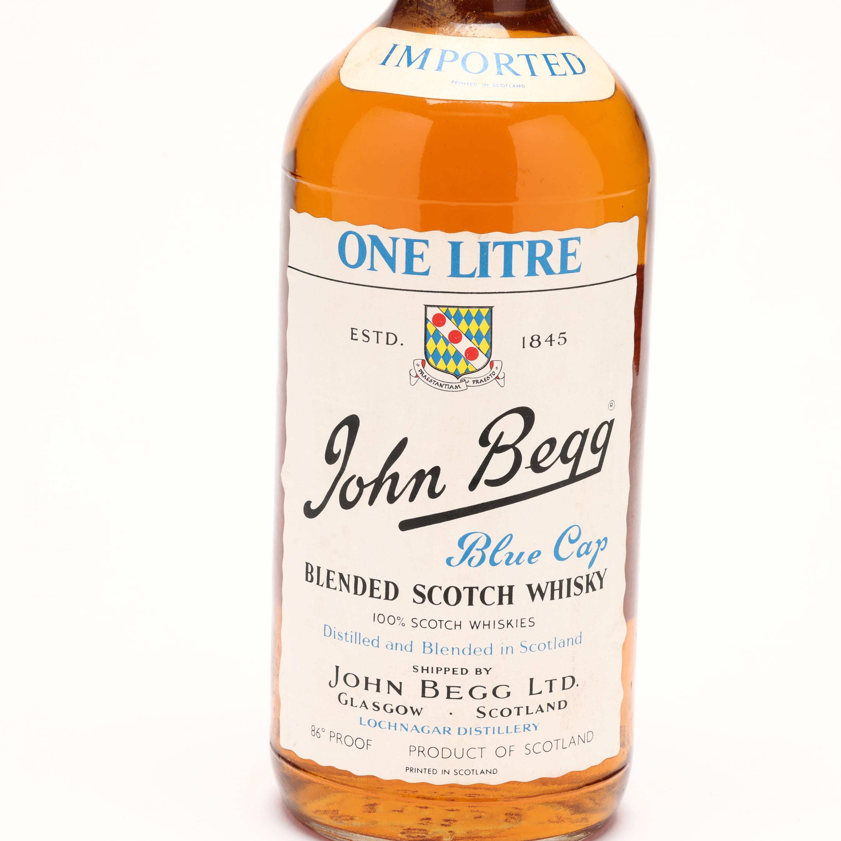 John Begg Blue Cap Scotch Whisky (Lot 4106 - Rare Spirits