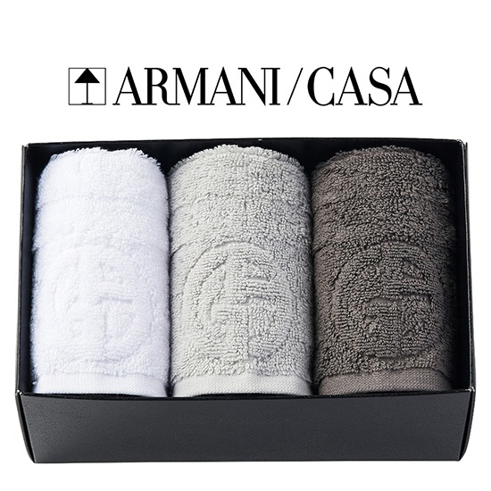 アルマーニ / カーザ ハンドタオル3枚セット グレー 8580円 | 香典返し