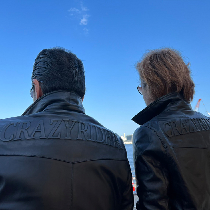 CRAZY RIDER 本革 シングルライダース メンズ クレイジーライダー