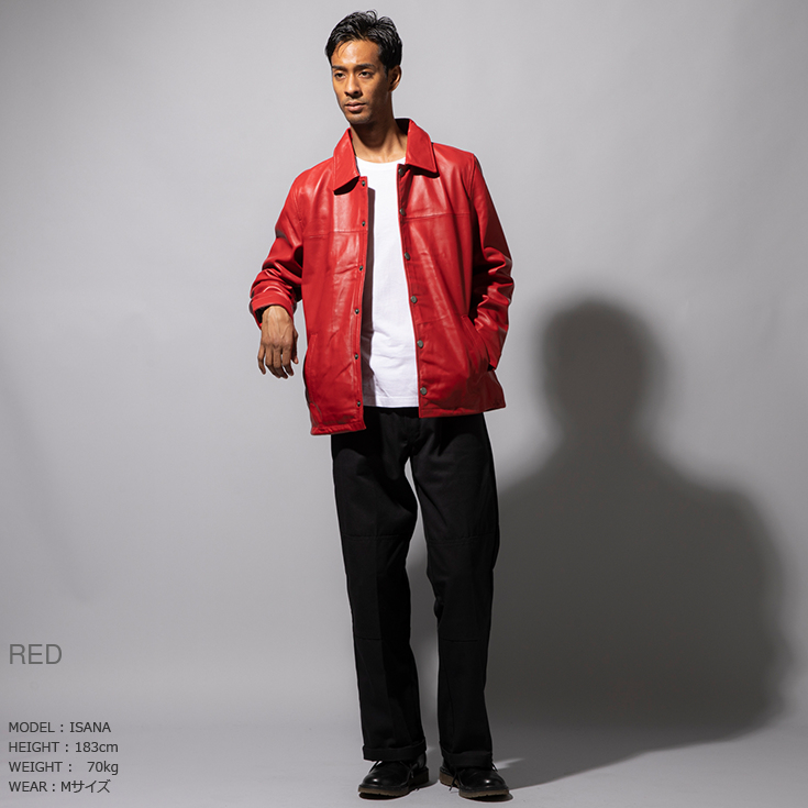 Liugoo Leathers 本革 コーチジャケット メンズ リューグーレザーズ