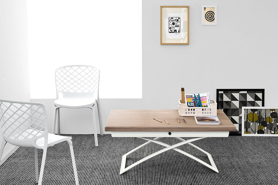 カリガリス コヌビア マジックジェー 伸長・昇降式リビングテーブル