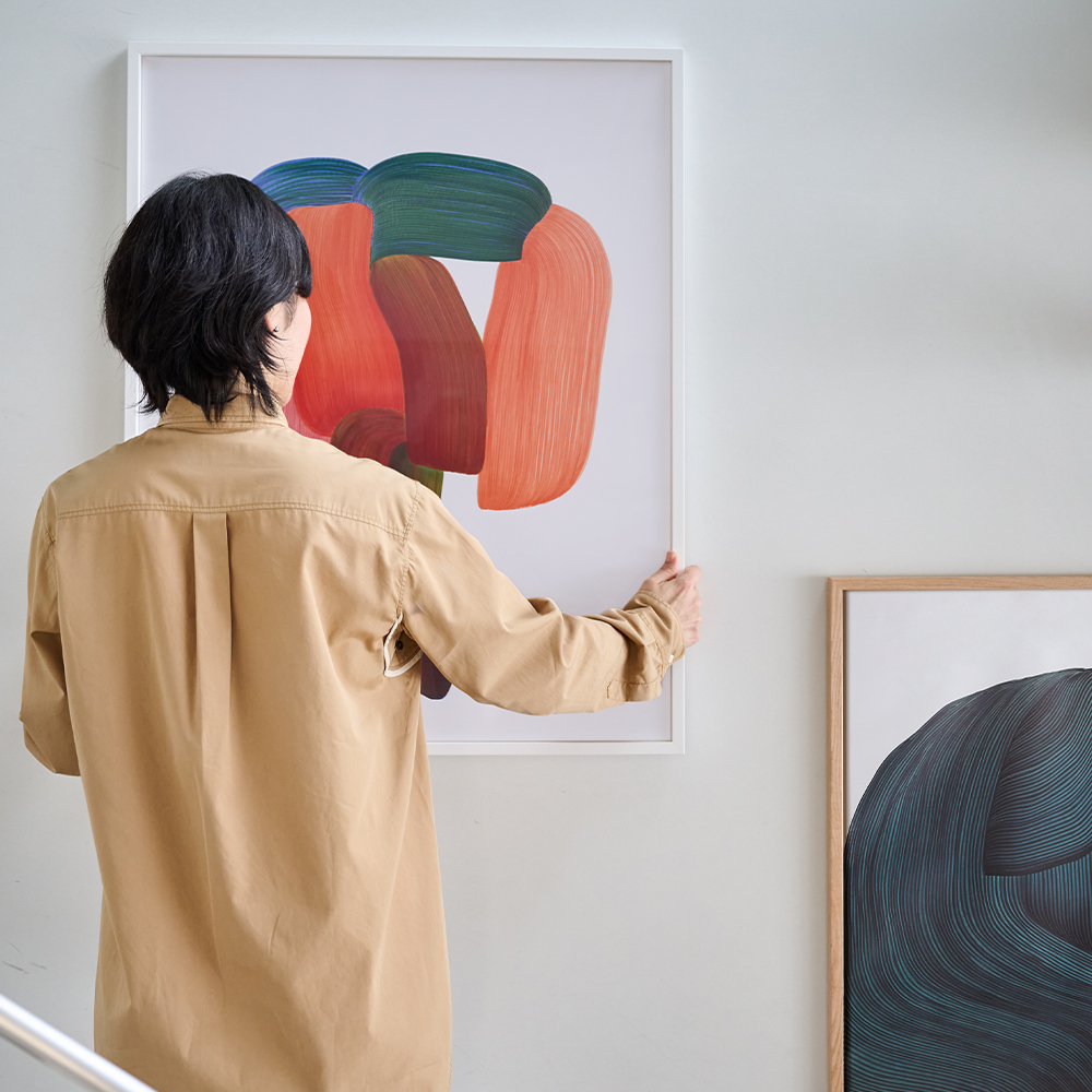 ロナンブルレック Drawing 14 (ホワイトフレーム付き) - アート