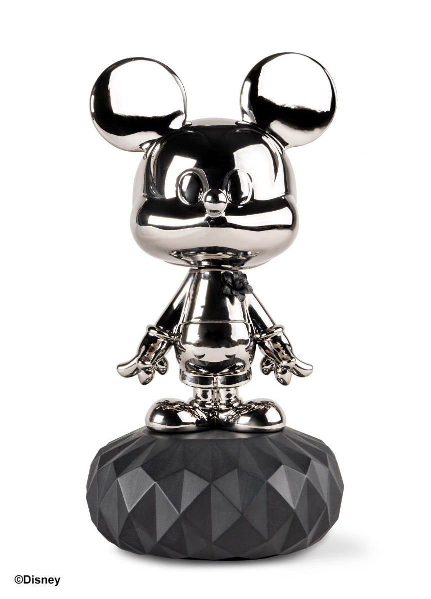 ミッキー LLADRO Mickey Total Black Sculpture | Lladró® USA