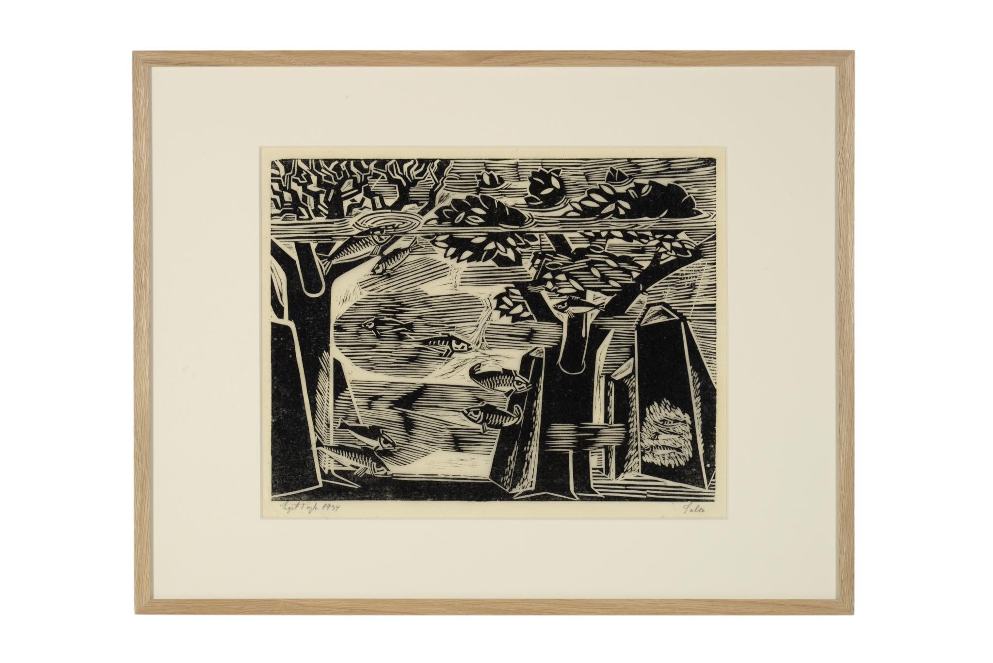 Axel Salto Woodcut work 1934 as03｜Luca Scandinavia | 北欧