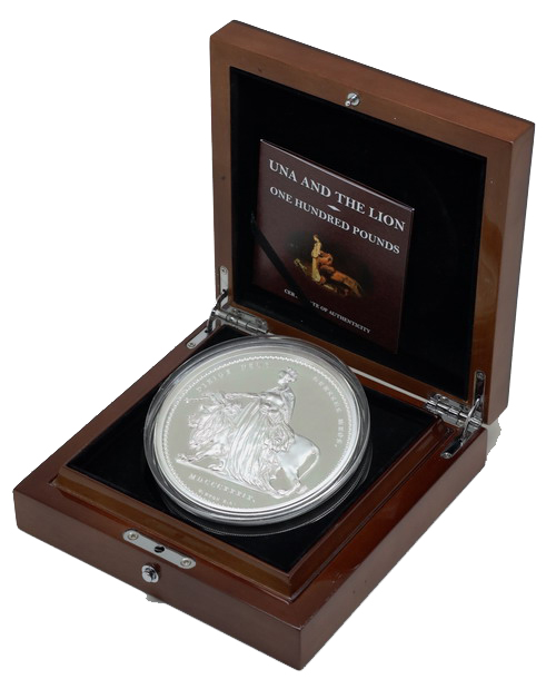 気高くて強靭、知能も高い百獣の王 ライオンさんの銀貨 気高くて強靭