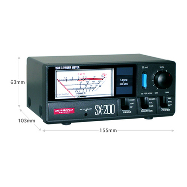 SX200 第一電波工業 1.8～200MHz 通過形SWR・パワー計 むせんZONE25