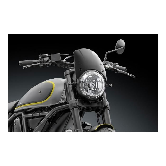 Rizoma Ducati Scrambler Windscreen Black | MotoStorm [en]