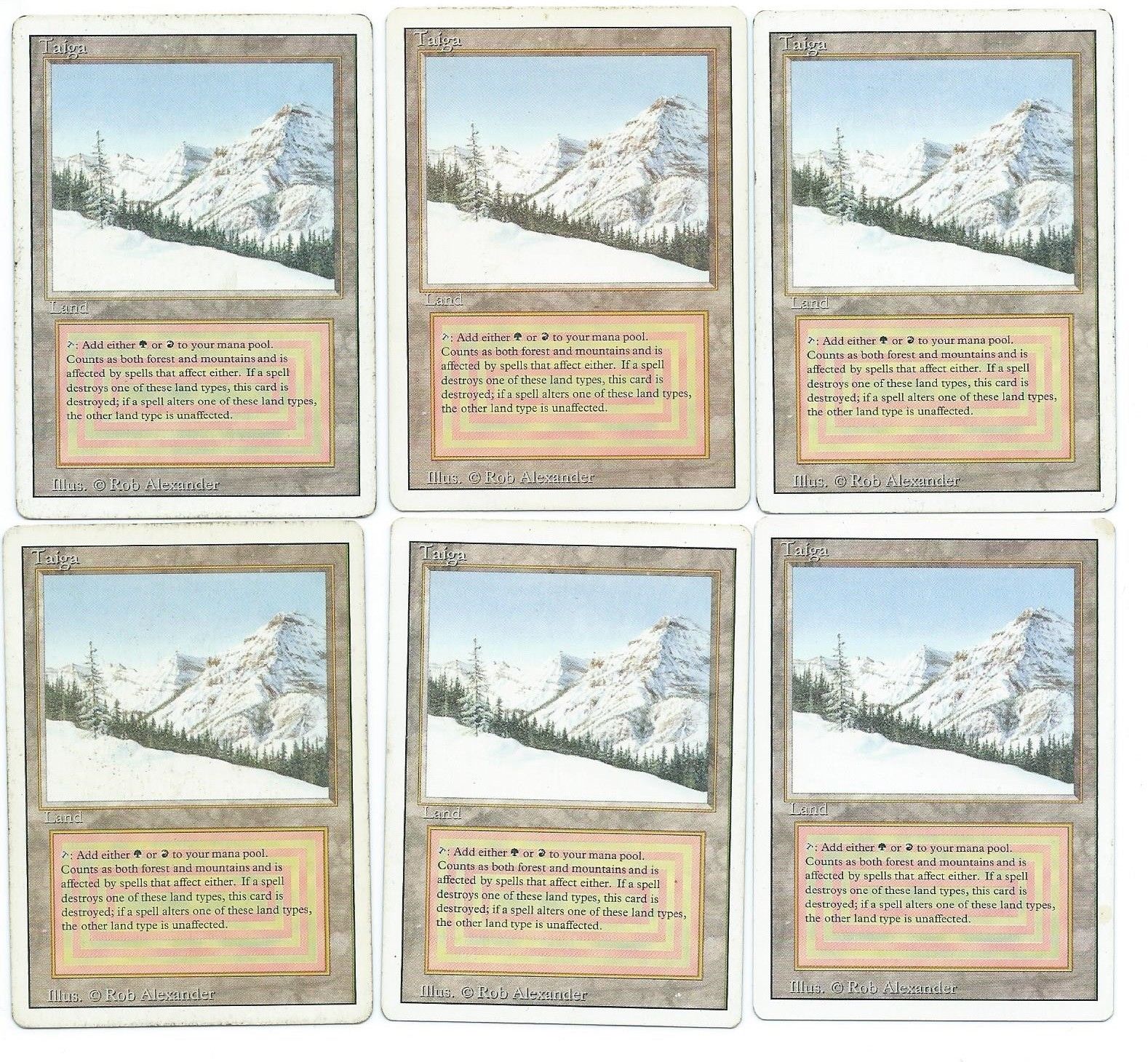 MTG Taiga デュアルランド Magic The Gathering REVISED TAIGA DUAL