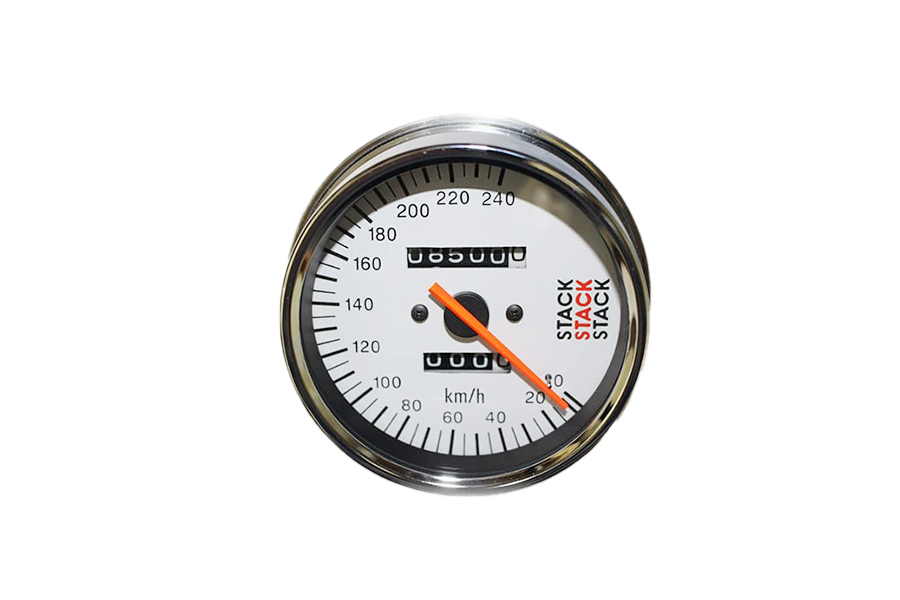 ゼファー750のタコメーター クローム仕上げ 0-12,000 rpm