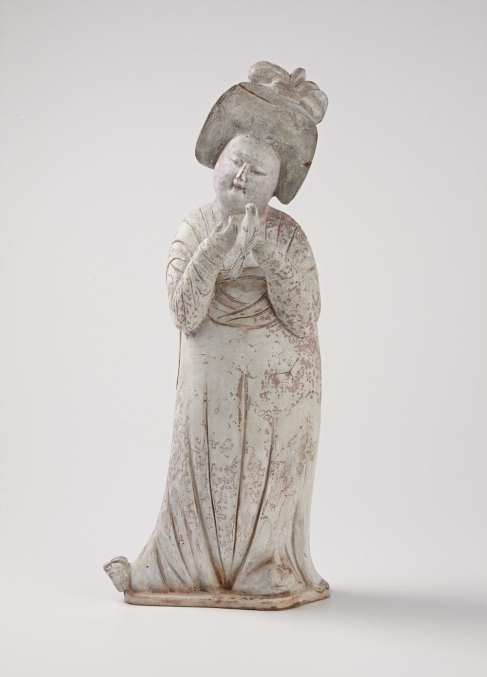 紅陶加彩仕女俑立像-宇珍國際藝術| Yu Jen Taipei重要