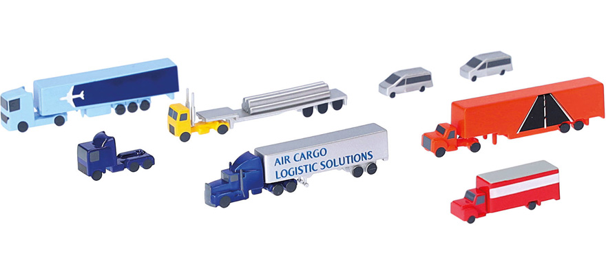 Herpa 520652-001 Gauge 1:500 Trucks and Vans Airport accessory set